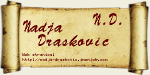 Nadja Drašković vizit kartica